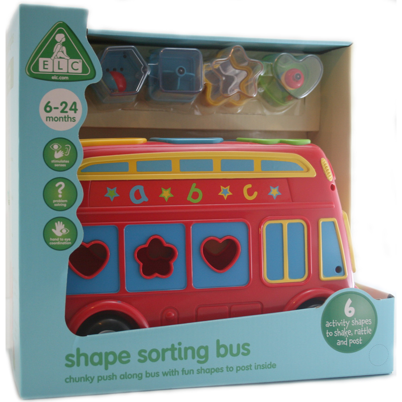 Early Learning Centre Shape Sorting Bus RED eBay